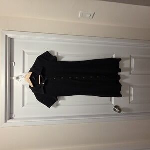 Moda International Black Mini Polo Dress